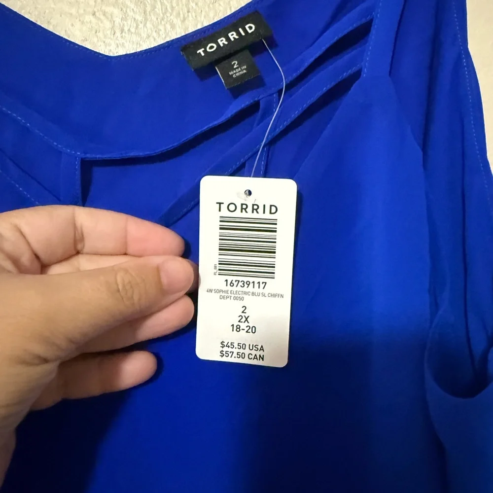 Torrid Royal Blue Camisole Top - Picture 2 of 3